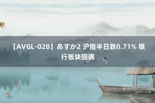 【AVGL-028】あすか2 沪指半日跌0.71% 银行板块回调