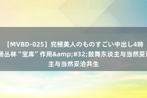 【MVBD-025】究極美人のものすごい中出し4時間 发扬丛林“宝库”作用&#32;鼓舞东谈主与当然妥洽共生