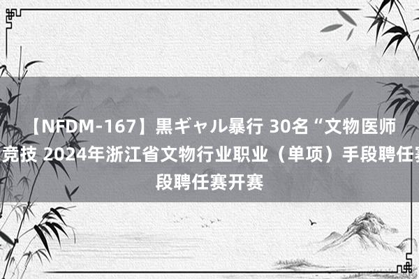 【NFDM-167】黒ギャル暴行 30名“文物医师”同台竞技 2024年浙江省文物行业职业（单项）手段聘任赛开赛