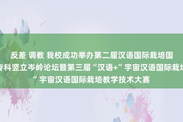 反差 调教 我校成功举办第二届汉语国际栽培国度级一流本科专科竖立岑岭论坛暨第三届“汉语+”宇宙汉语国际栽培教学技术大赛